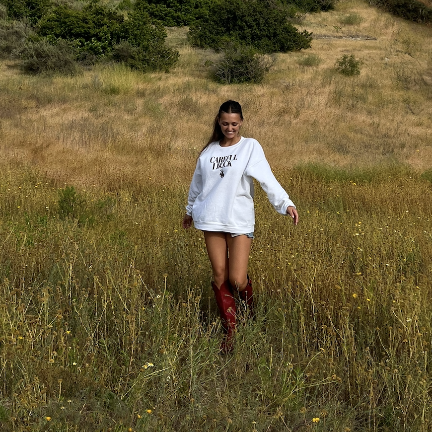 'CAREFUL, I BUCK" Crewneck