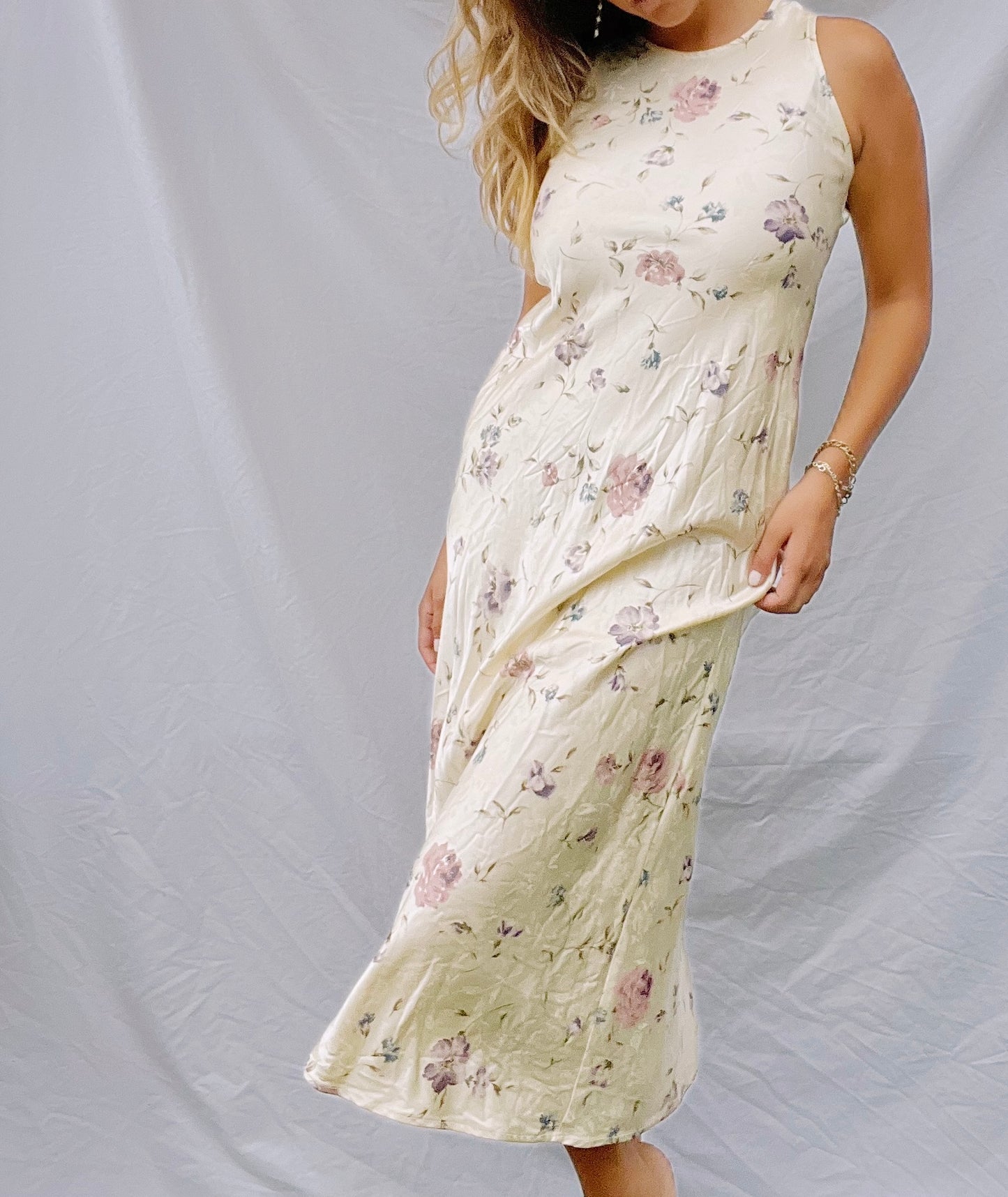 Yellow Floral Dress