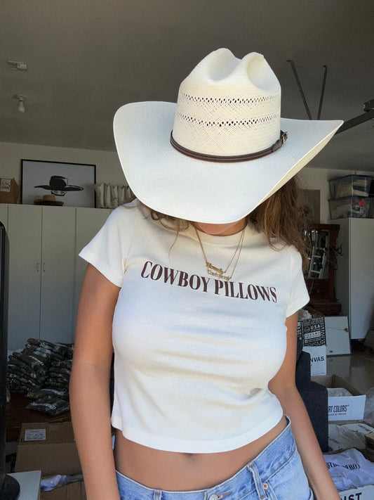 Cowboy Pillows™️ Limited Edition Micro Rio Baby Tee in Cream