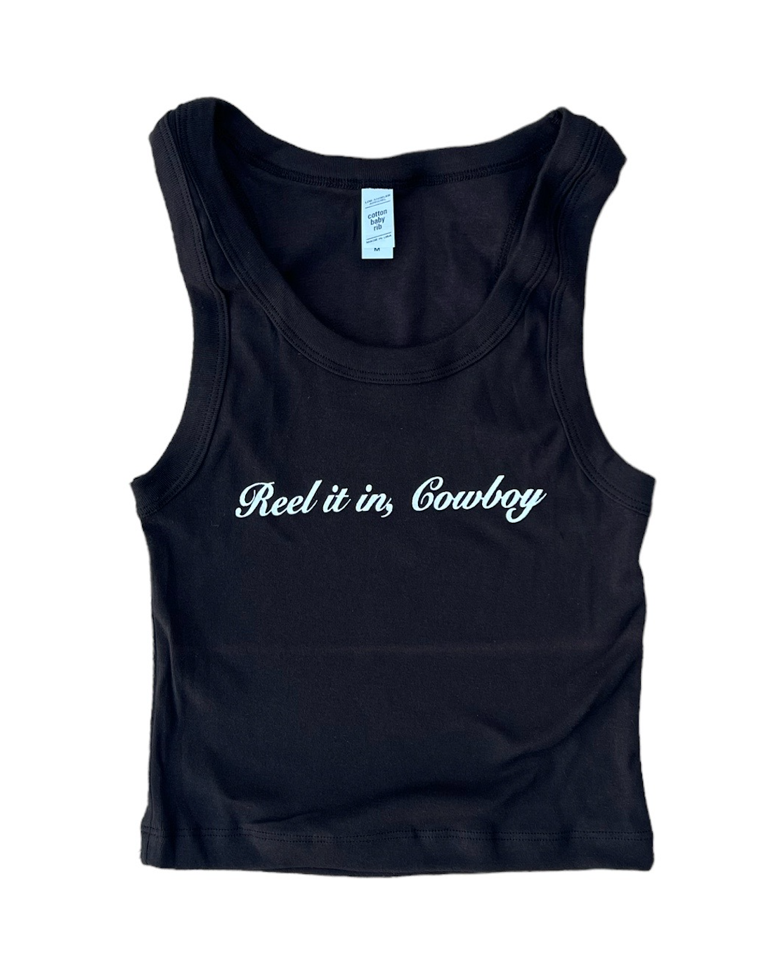 LIMITED EDITION "Reel it in, Cowboy" Cropped Tank Top